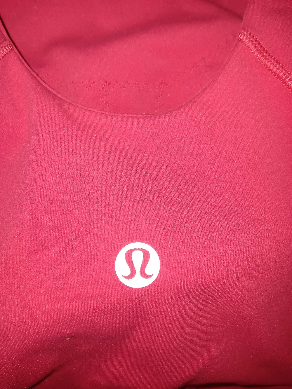 lululemon athletica Hot Pink Highneck Sports Bra. Padded